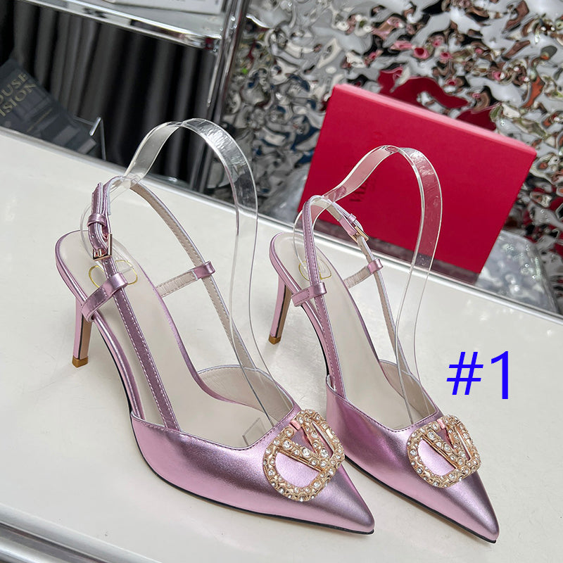 245RVL22ZDE Stylish leather  High heels