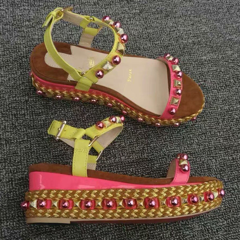 J4A63ZDE Stylish leather High heels 6cm