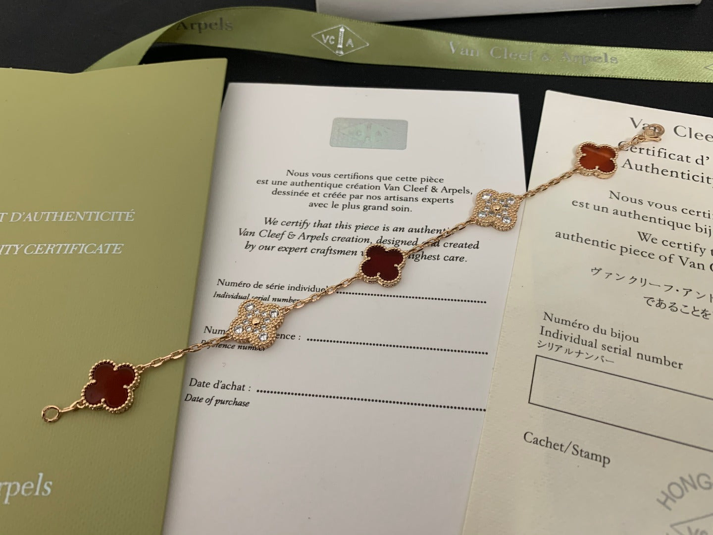 5XVA179KDE Stylish bracelets 5 flowers normal size1.5cm flower