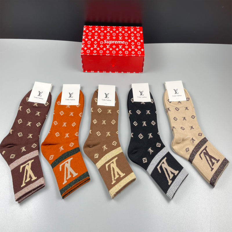235QE10SDE Stylish socks(5 pairs )