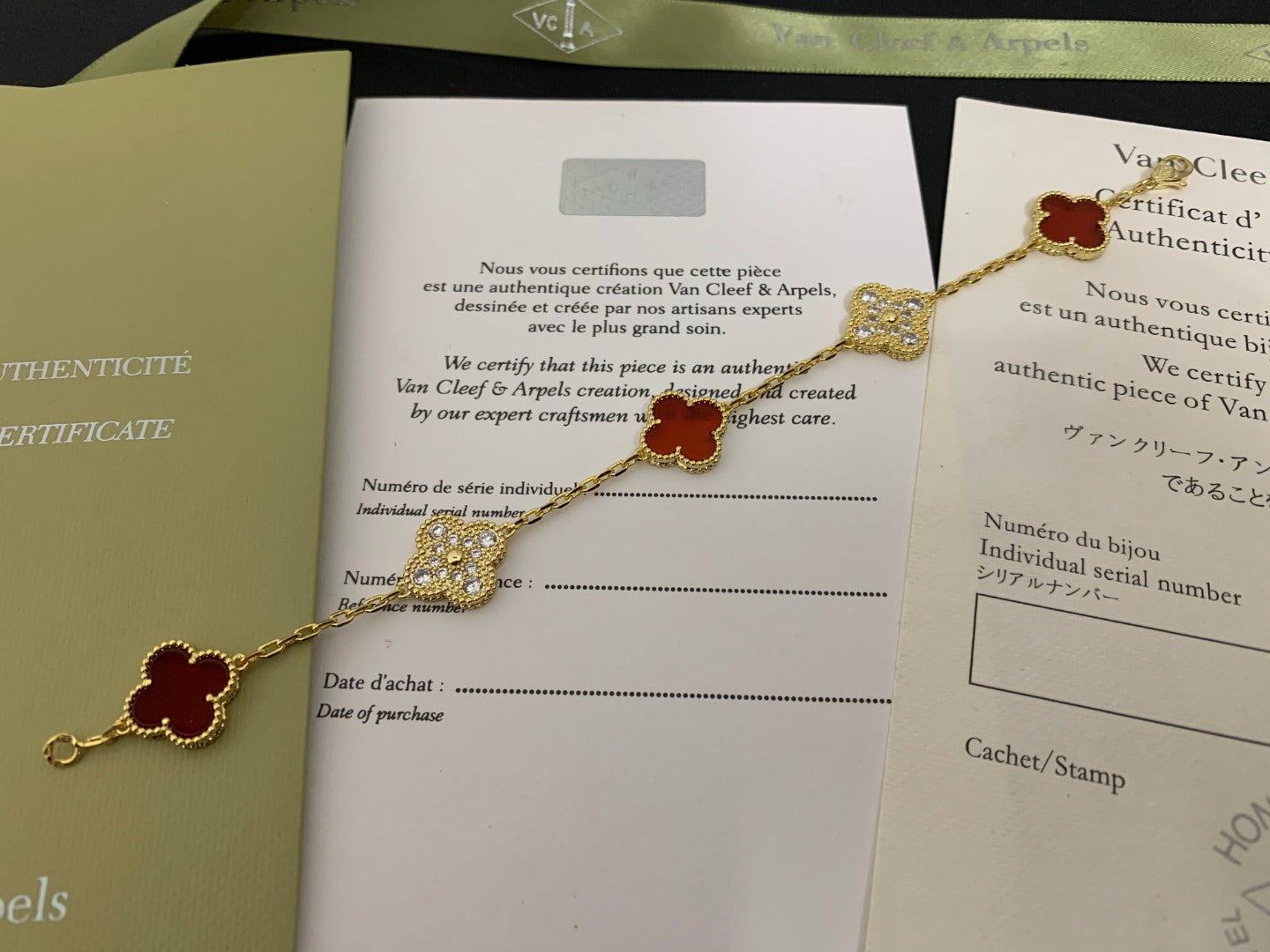 5XVA179KDE Stylish bracelets 5 flowers normal size1.5cm flower