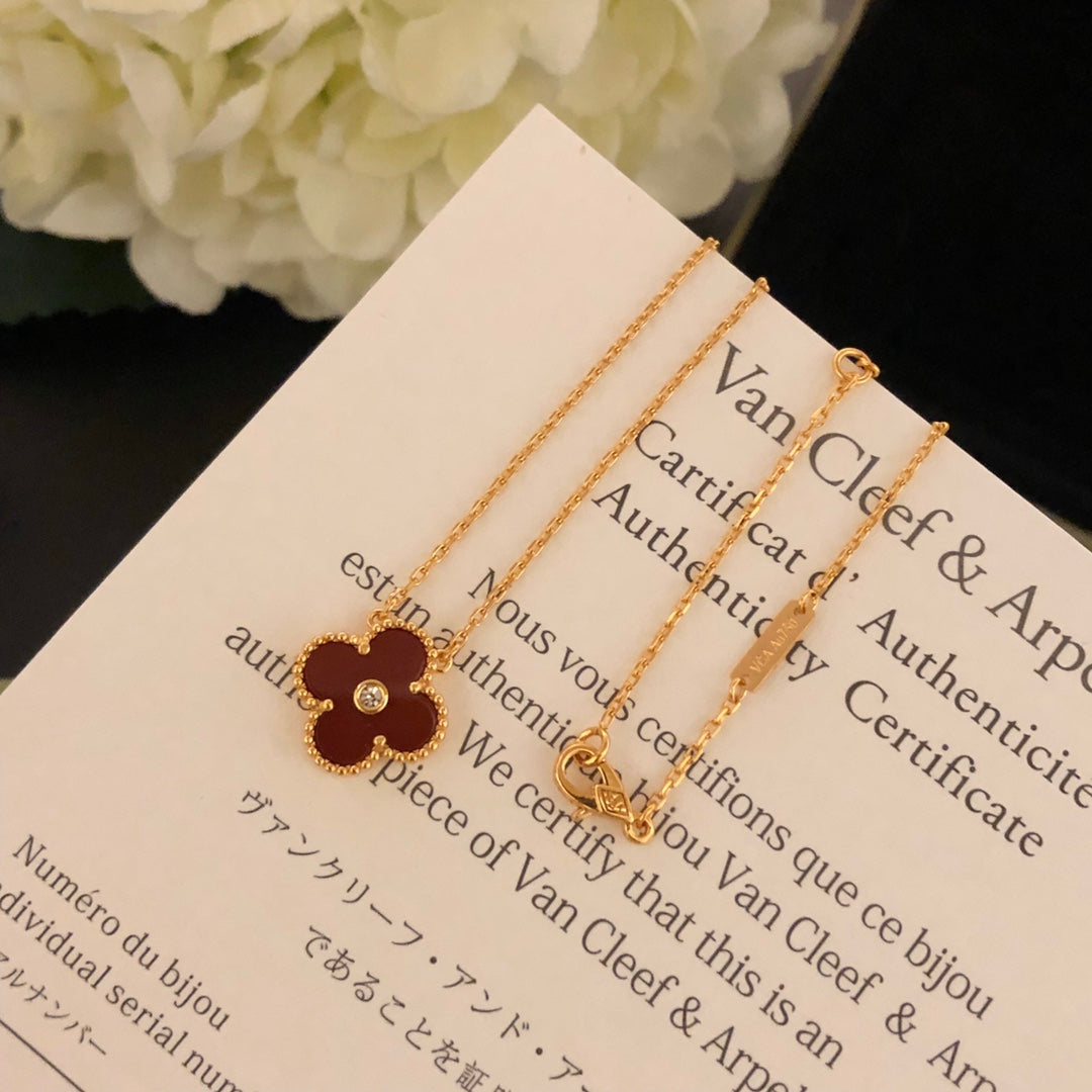 5XVA185XDE Stylish 1 flower necklace