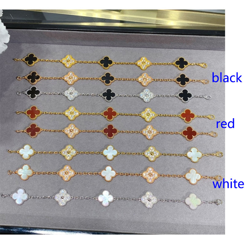 5XVA179KDE Stylish bracelets 5 flowers normal size1.5cm flower