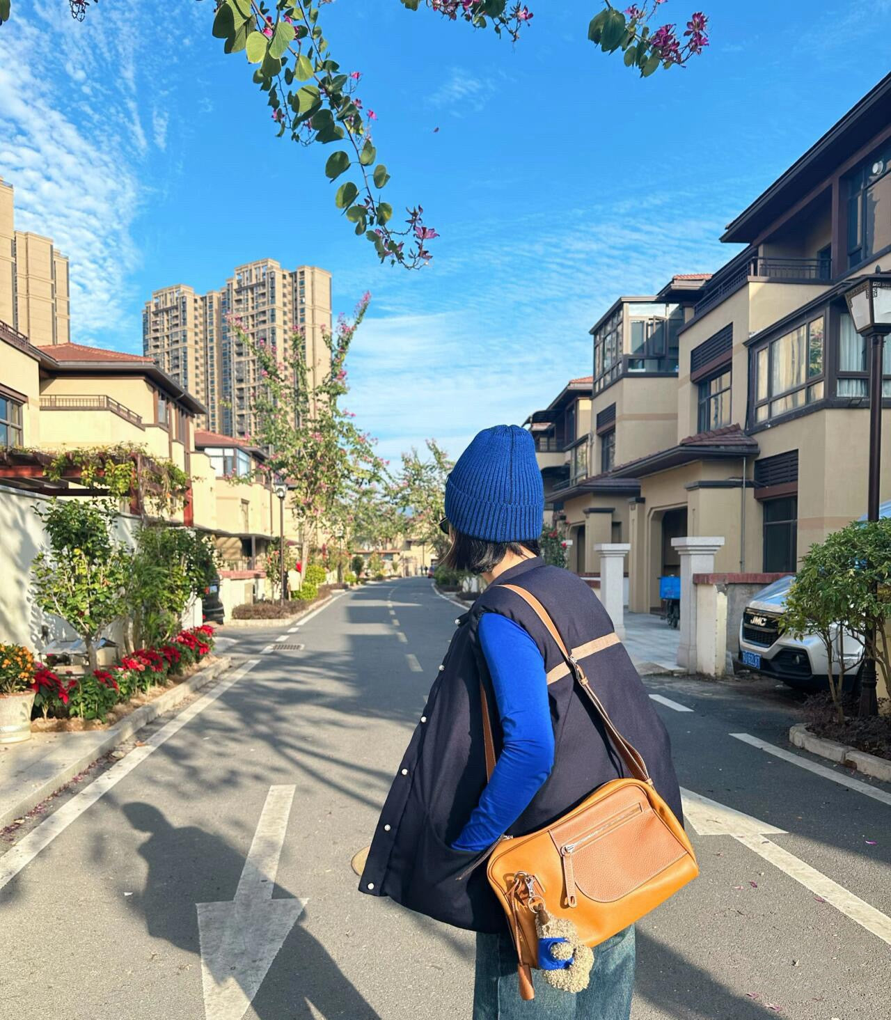 1XH69BDE Stylish leather bag )