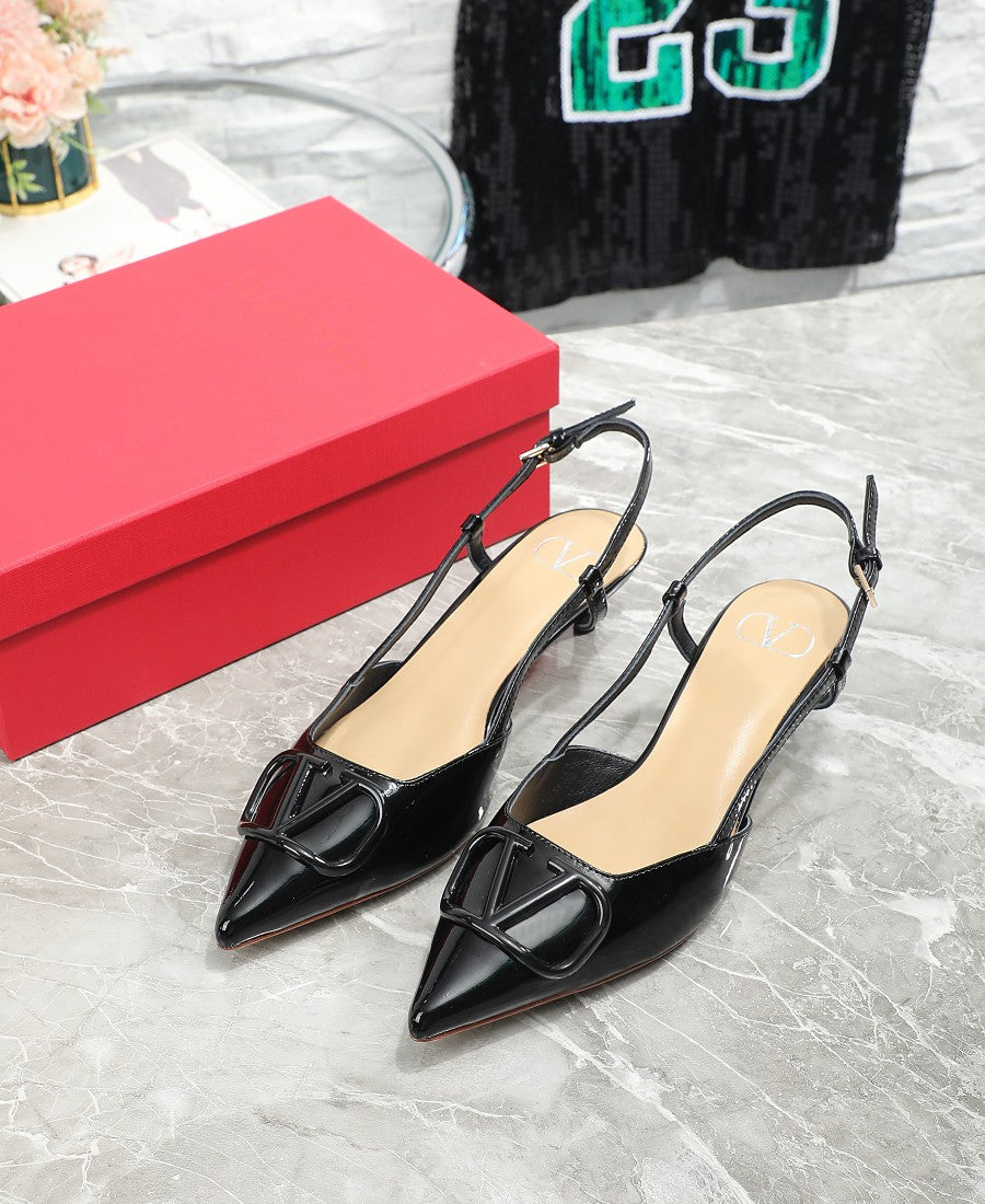 245RVL18ZDE Stylish leather  High heels
