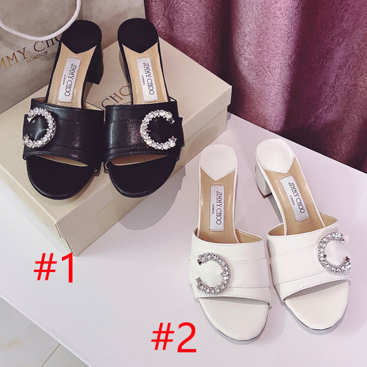 14A166ZDE Stylish Slippers  Heel height 6cm