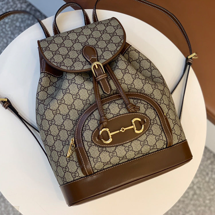 AB021BDE Stylish leather backpacks