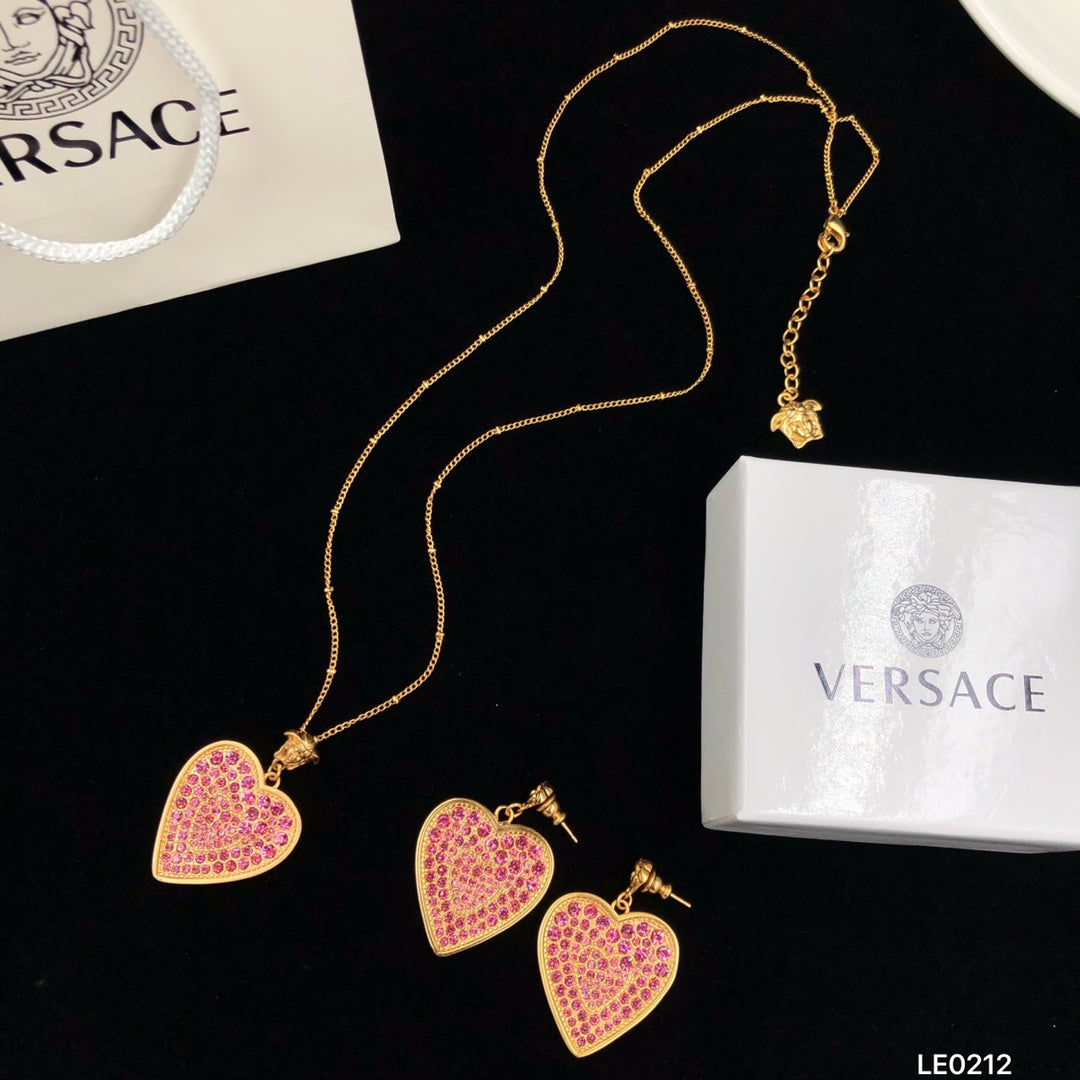 175RV70XDE Stylish Necklace . Earrings