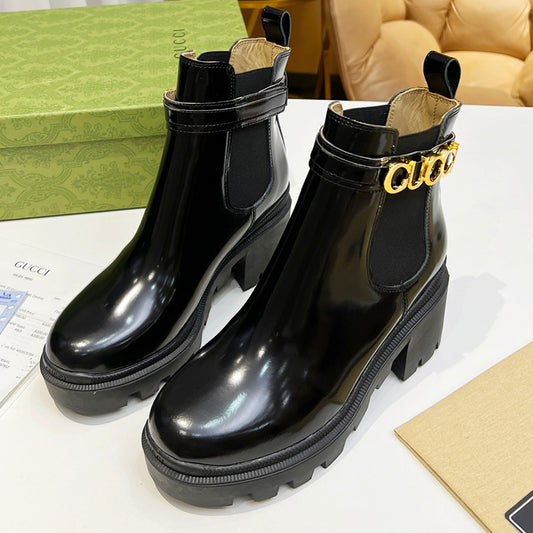 2XB196ZDE Stylish leather boot (top layer leather lining)
