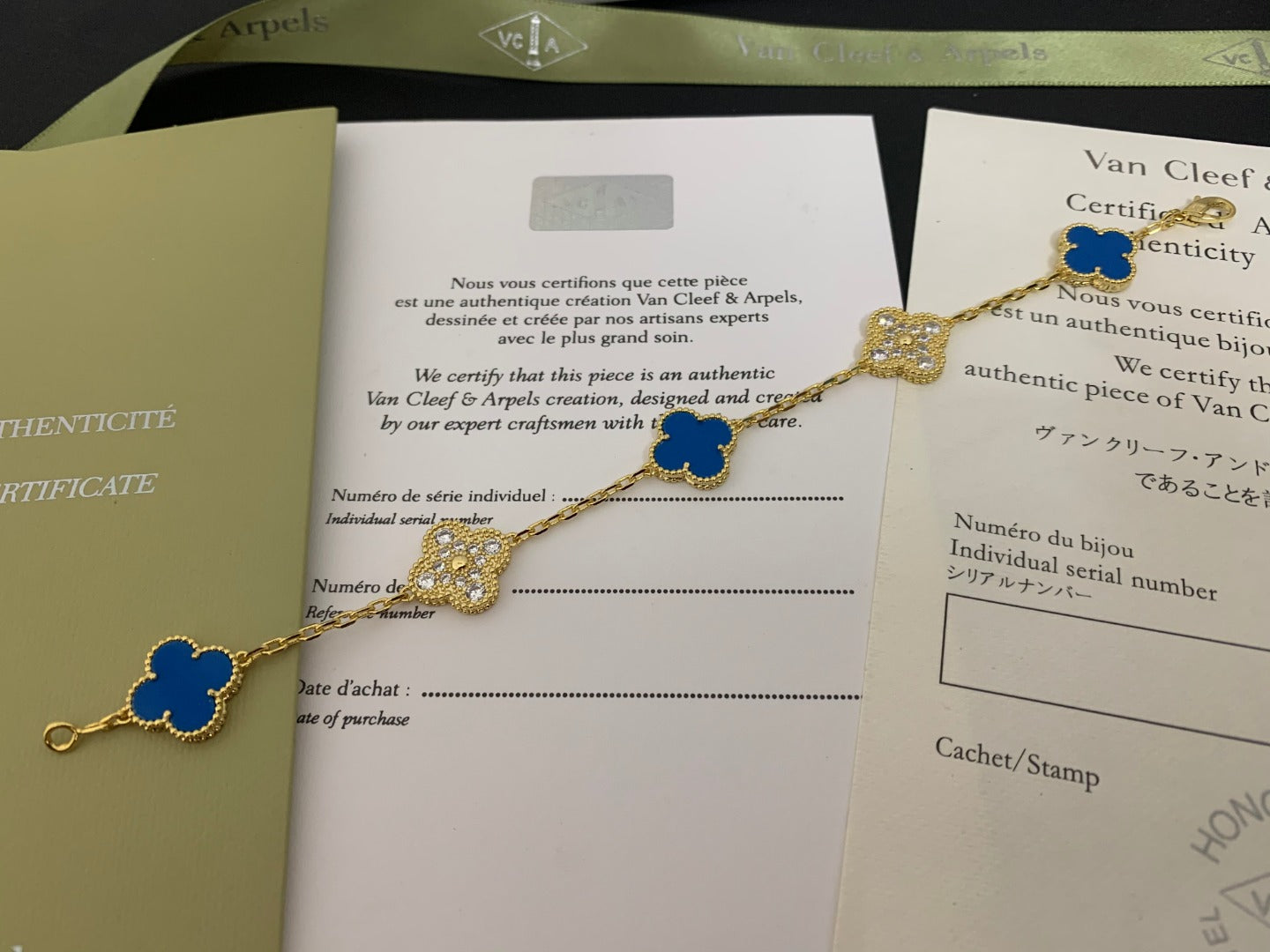 5XVA179KDE Stylish bracelets 5 flowers normal size1.5cm flower