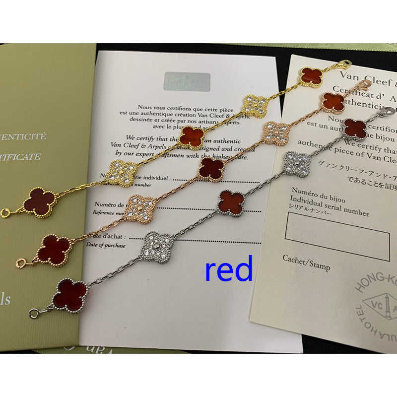 5XVA179KDE Stylish bracelets 5 flowers normal size1.5cm flower