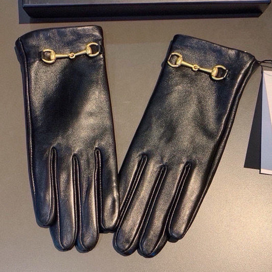 14B27SDE Stylish sheepskin gloves