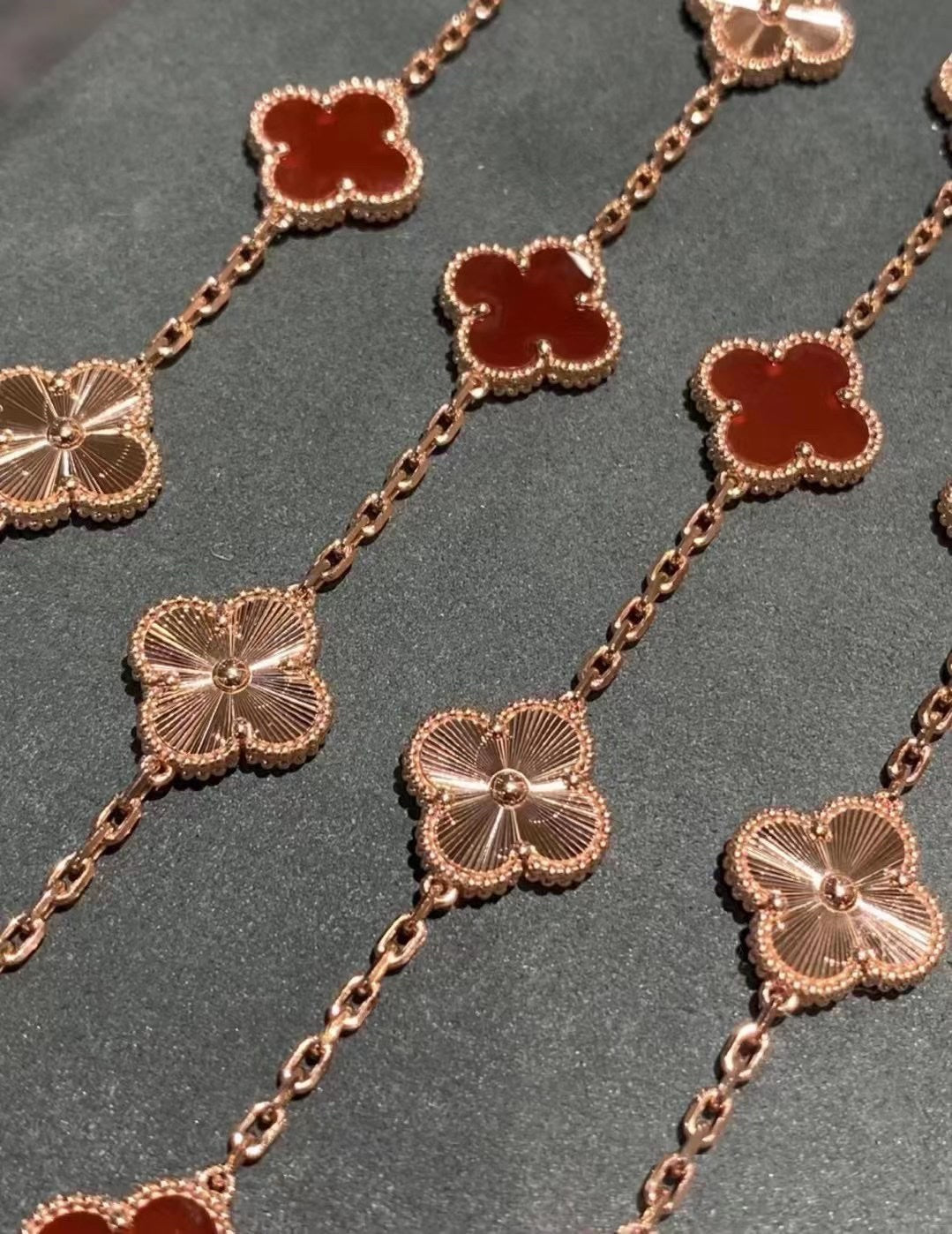5XVA190KDE Stylish 6 flowers bracelets+2 flowers earrings