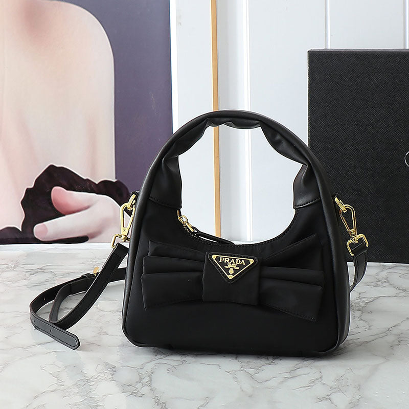 1WP103BDE Stylish leather+Canvas bag)