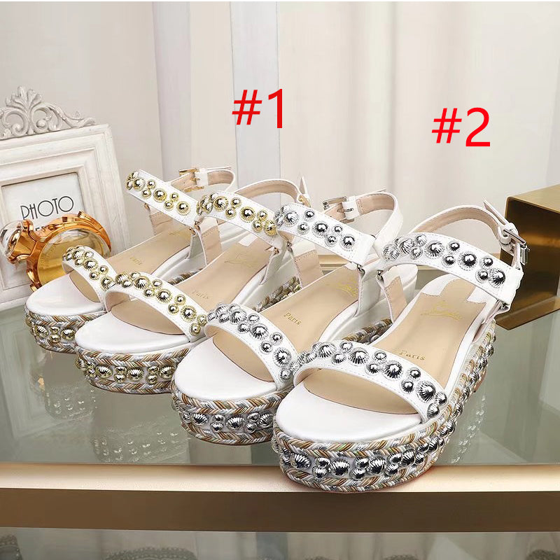 J4A49ZDE Stylish leather High heels 6.5cm