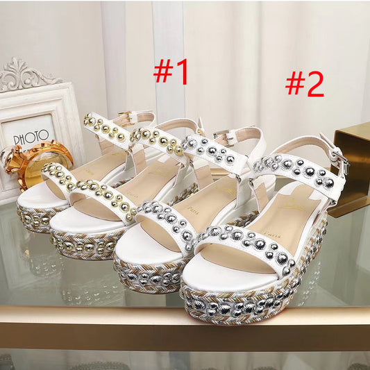 J4A49ZDE Stylish leather High heels 6.5cm