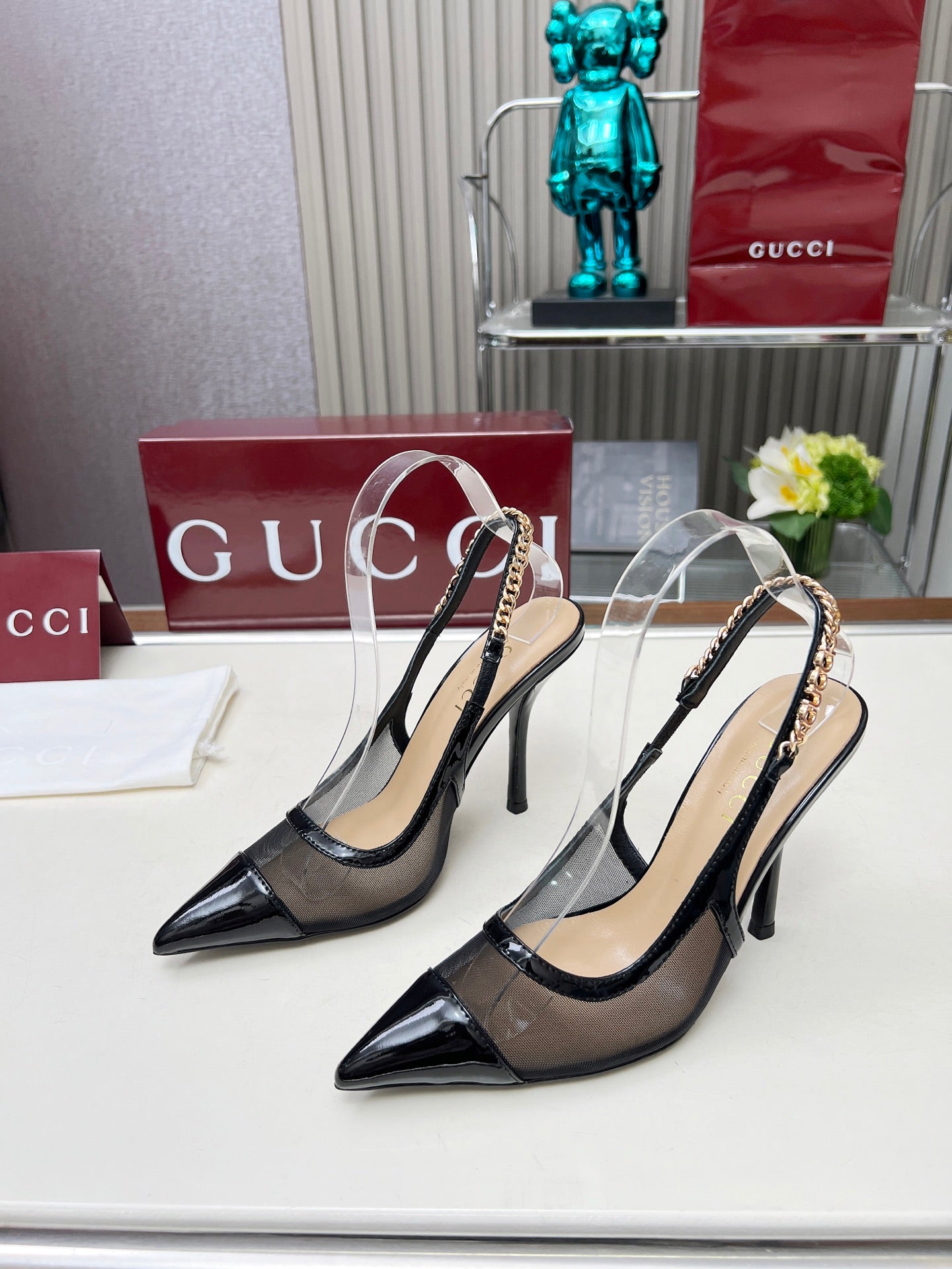 285ZB61ZDE Stylish leather  High heels