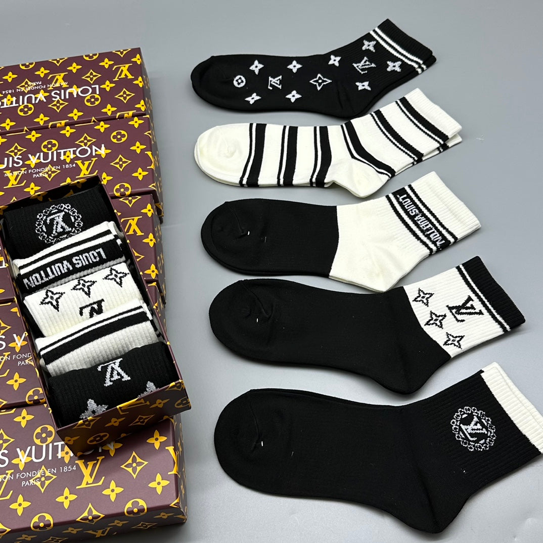 235QE14SDE Stylish socks(5 pairs )