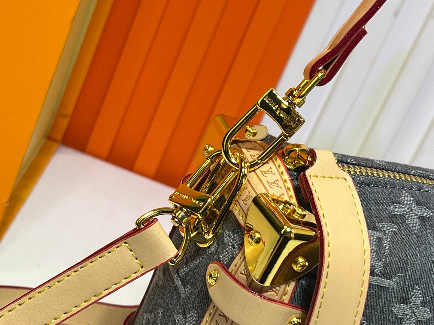 155NE20BDE Stylish canvas denim bag