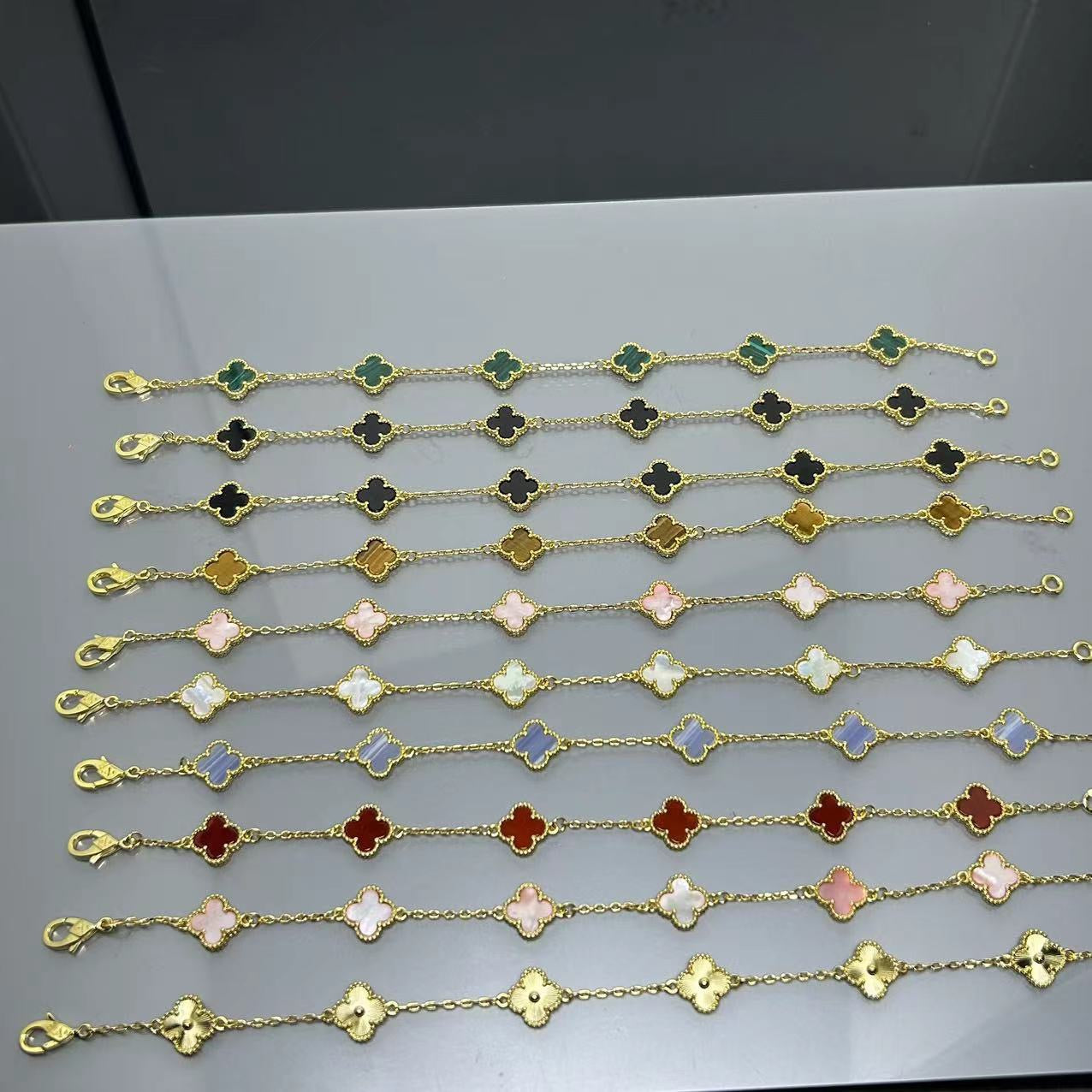 5XVA183KDE Stylishbracelets 6 flowers mini size 0.9cm flower