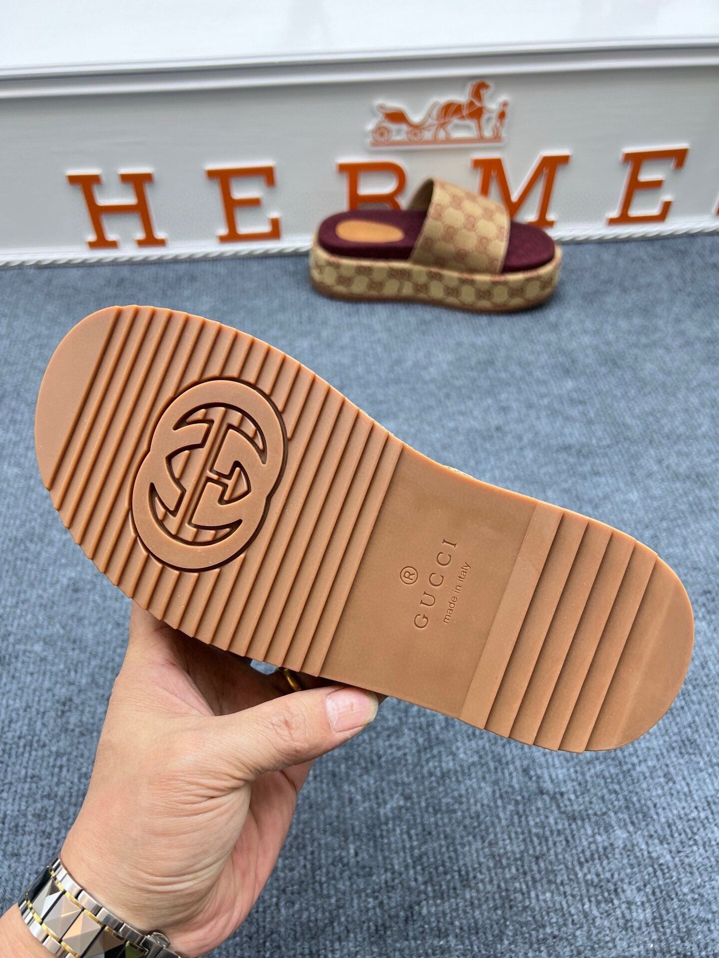 54B122ZDE Stylish slippers  Sole thickness 5.5cm