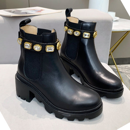 2XB195ZDE Stylish leather boot (top layer leather lining)