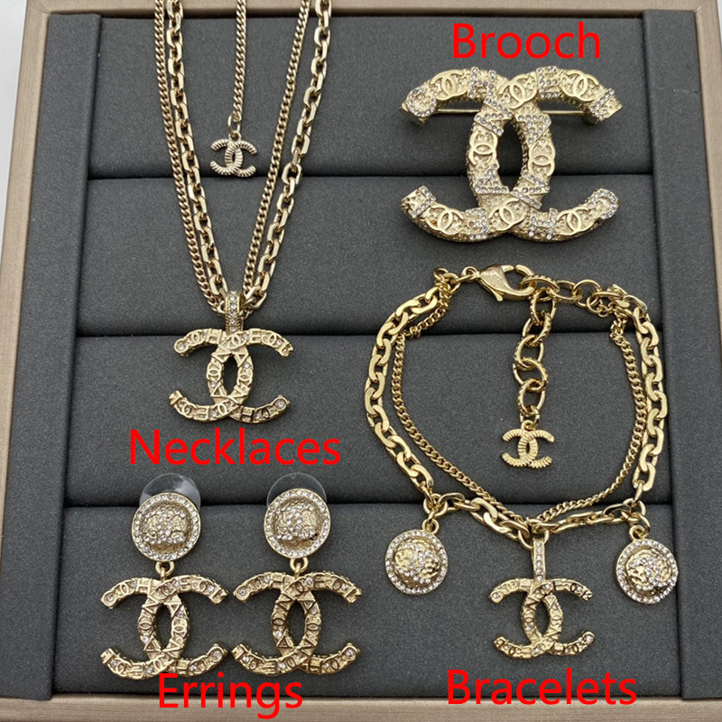 1YC233HDE Stylish Earrings Bracelets Necklaces Brooch