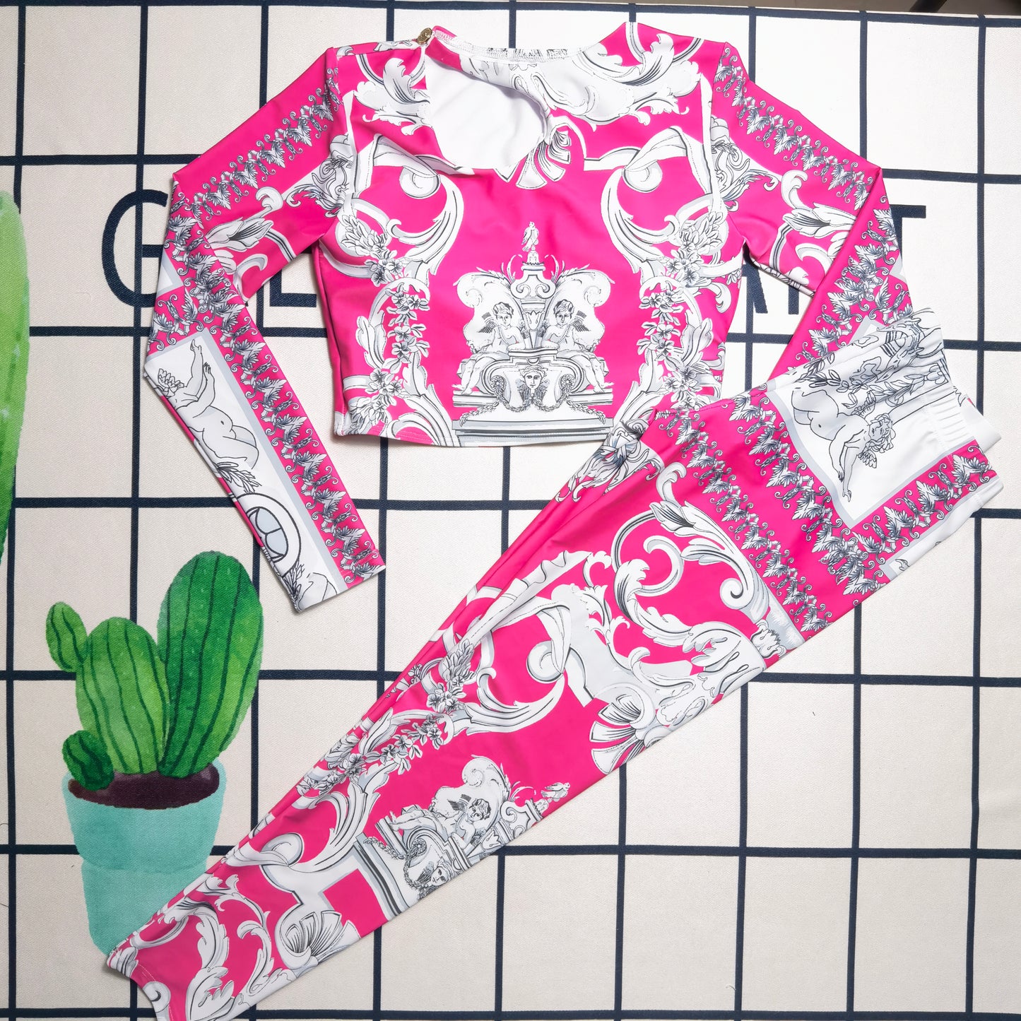 14V146YDE Stylish Long sleeve swimsuit
