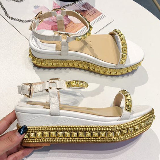 J4A53ZDE Stylish leather High heels 6cm