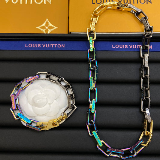 1NE178XDE Stylish necklace bracelet