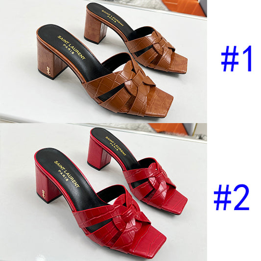 285ZSL35ZDE Stylish leather High heels(Heel height 6.5CM)
