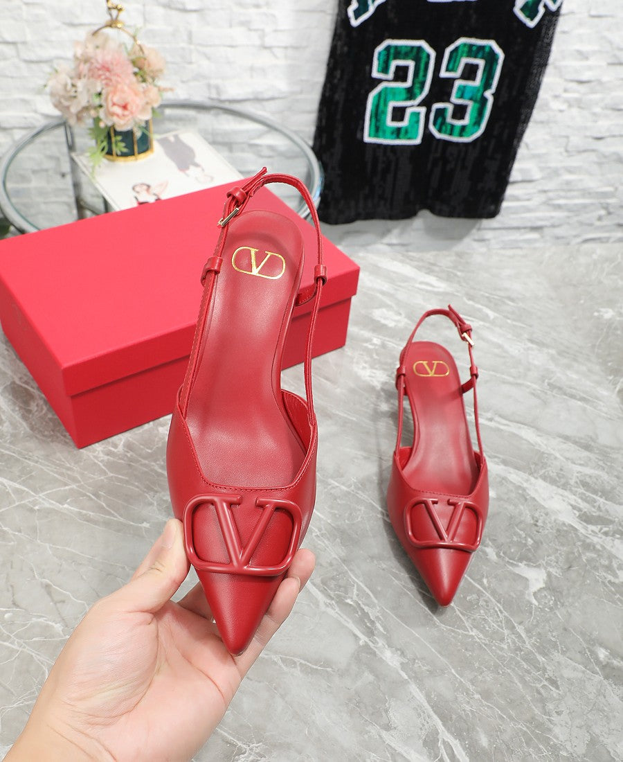 245RVL19ZDE Stylish leather  High heels