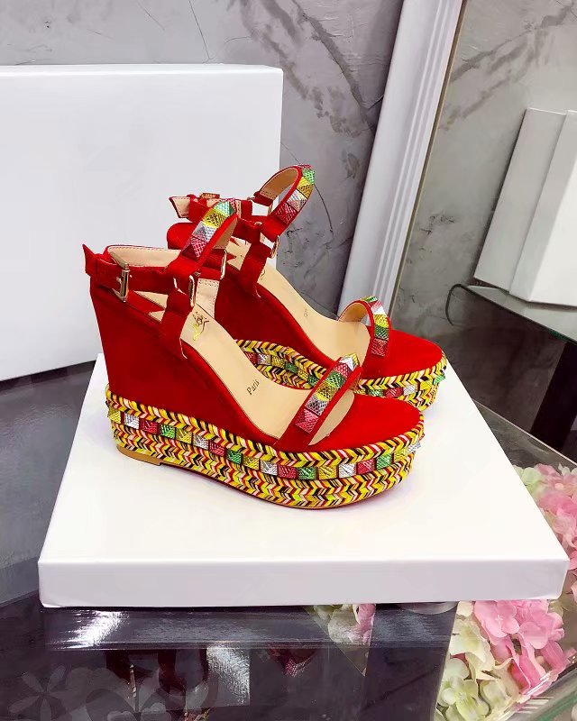 J4A56ZDE Stylish leather High heels 12cm heel