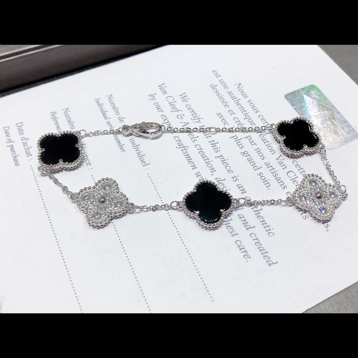 5XVA179KDE Stylish bracelets 5 flowers normal size1.5cm flower