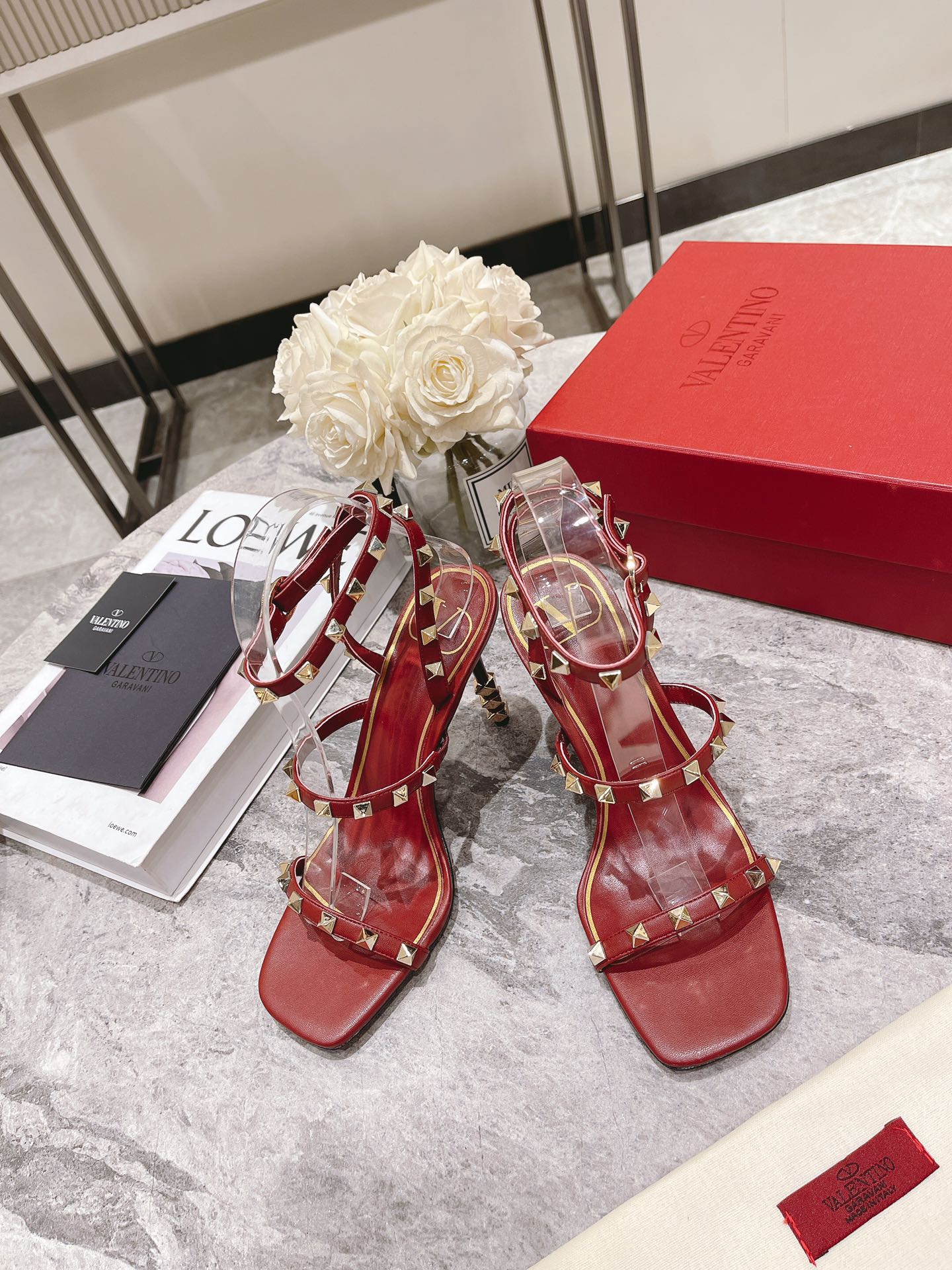 255QVL56ZDE Stylish  leather High heels