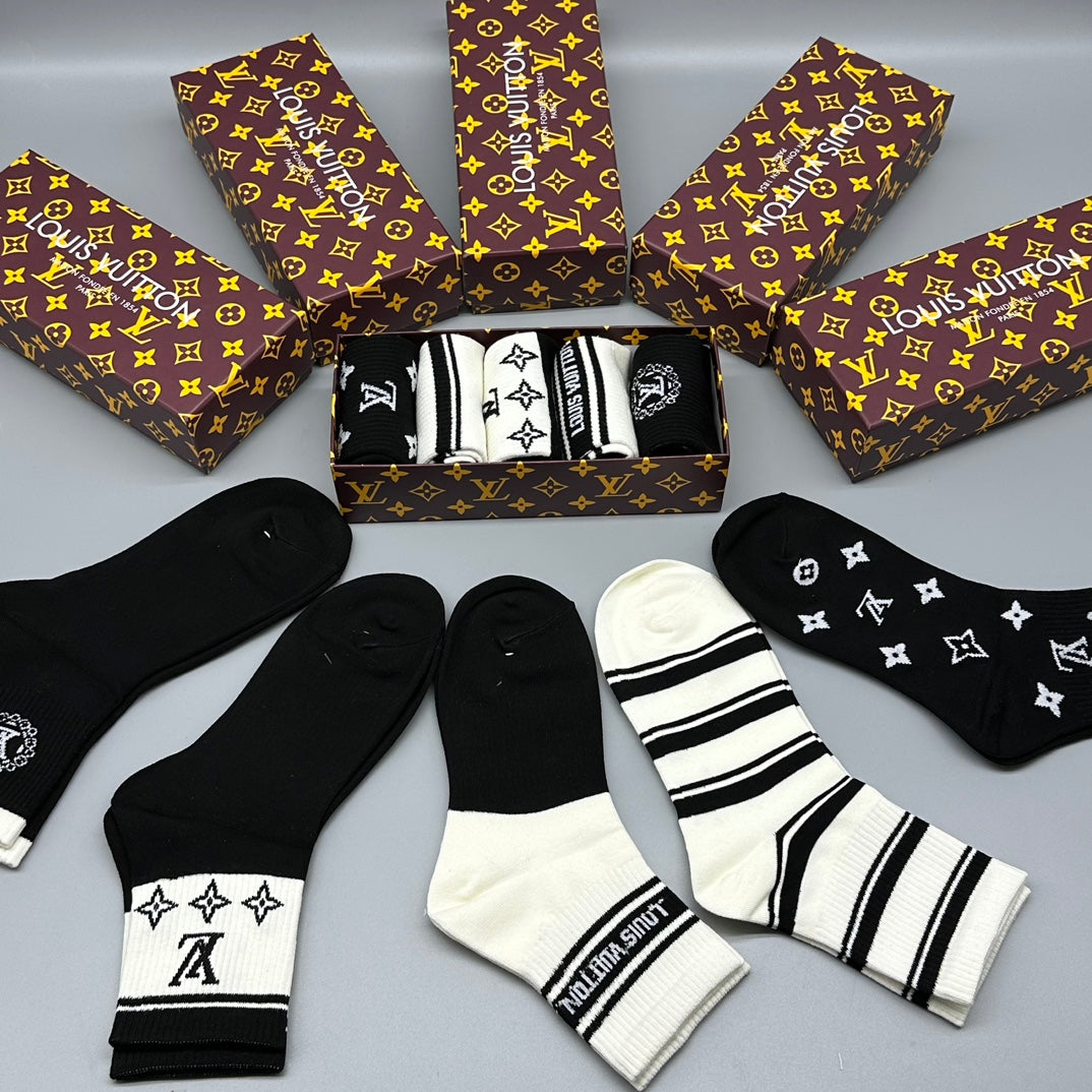 235QE14SDE Stylish socks(5 pairs )