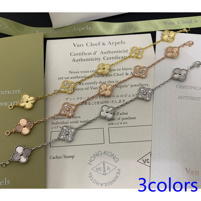 5XVA201KDE Stylish bracelets 5 flowers normal size1.5cm flower