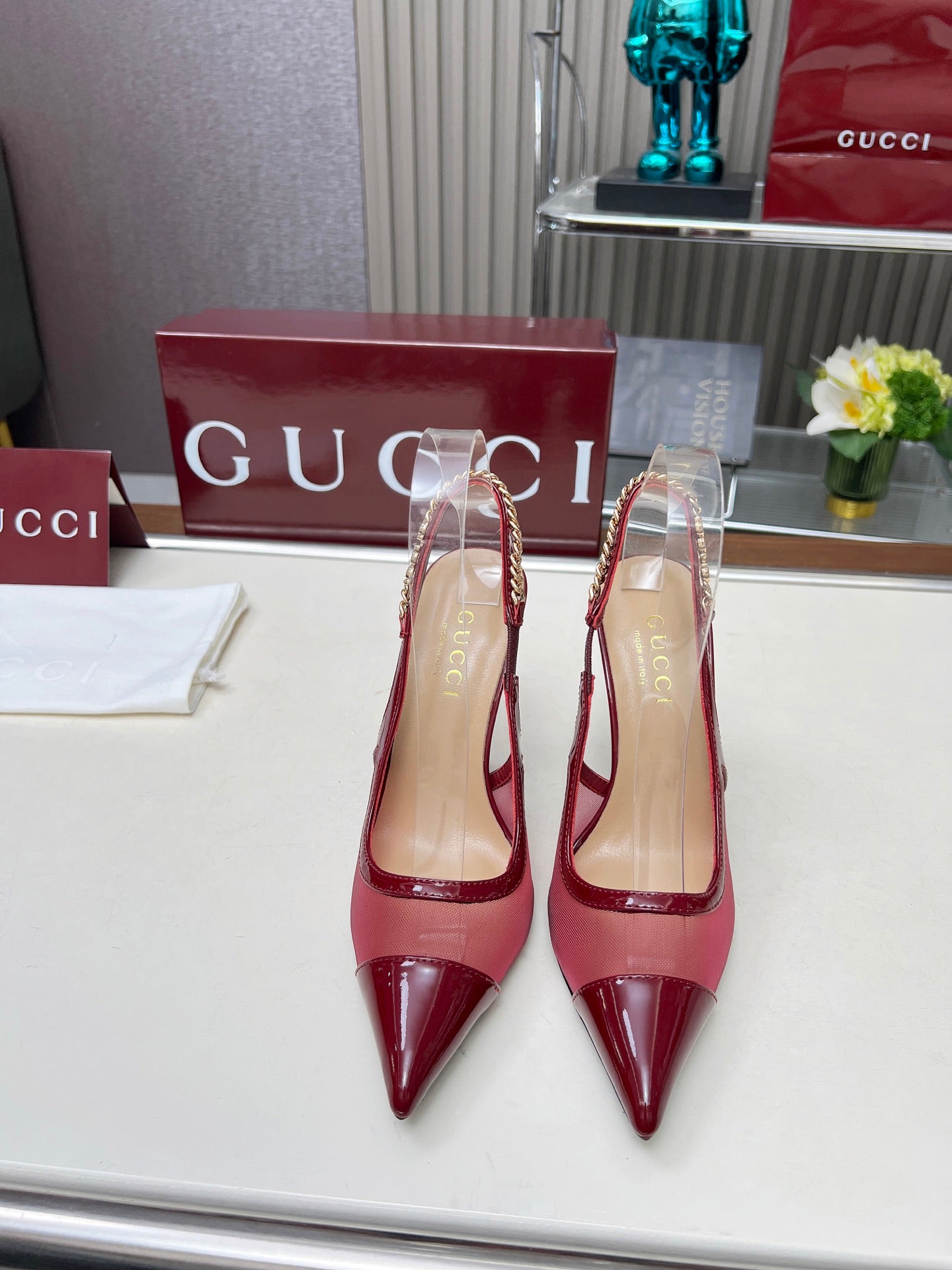 285ZB61ZDE Stylish leather  High heels