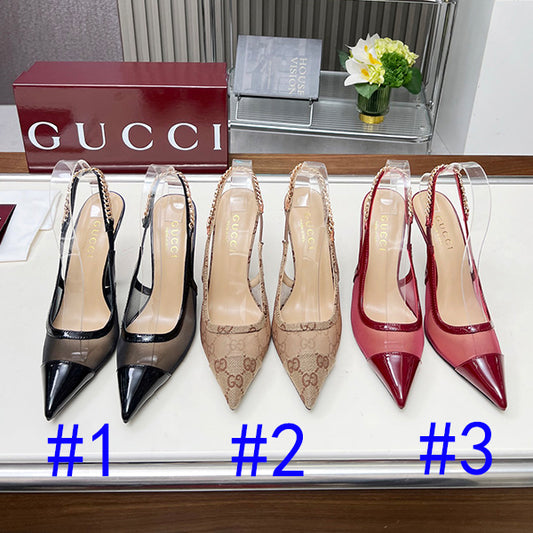 285ZB61ZDE Stylish leather  High heels