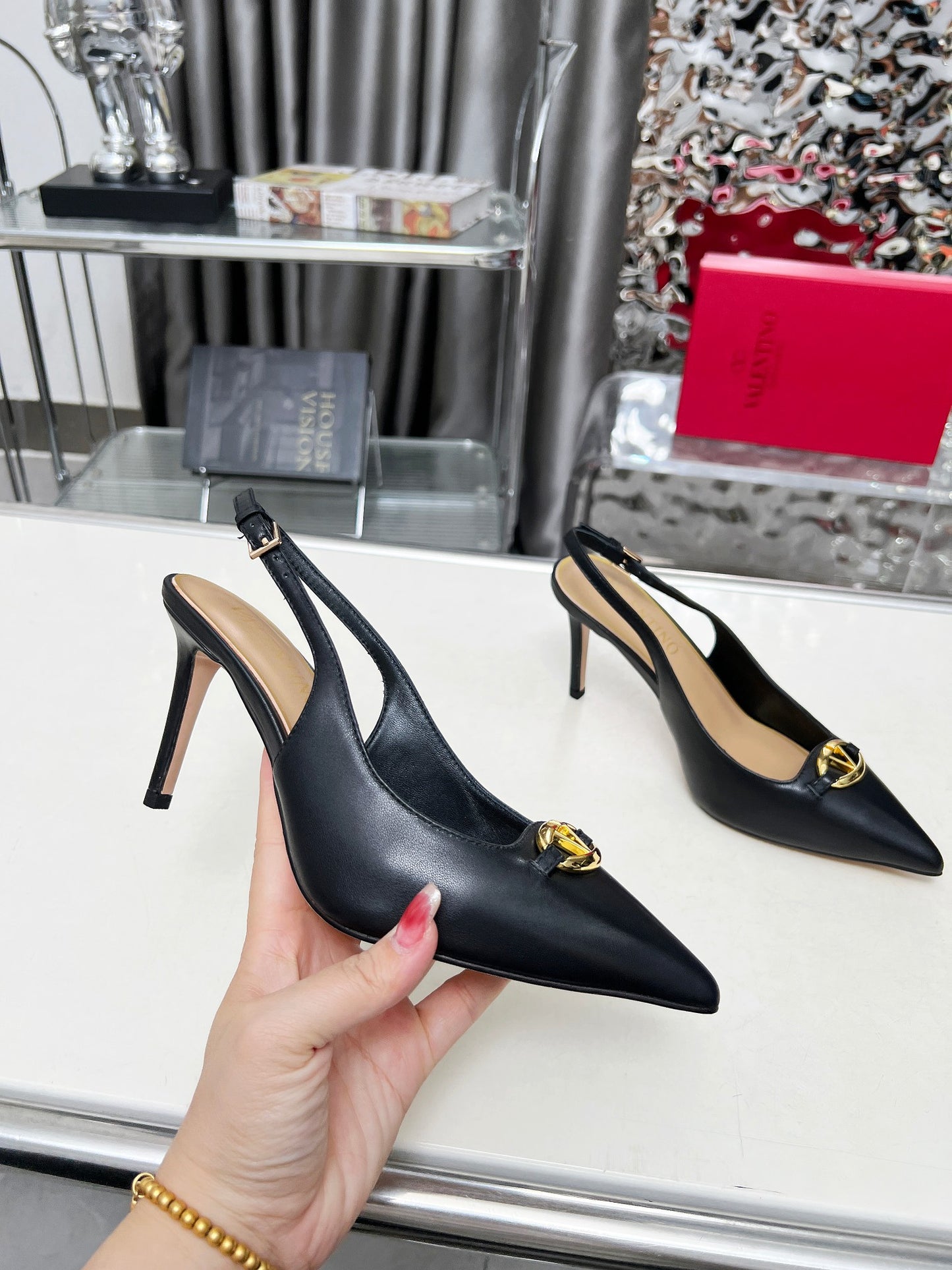 245RVL17ZUEDE Stylish leather  High heels