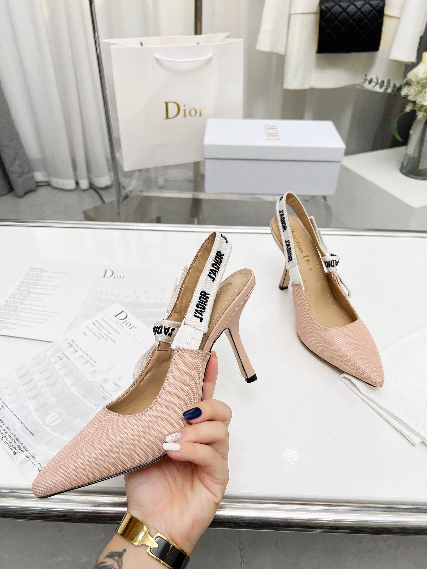 255QD44ZDE Stylish leather High heels