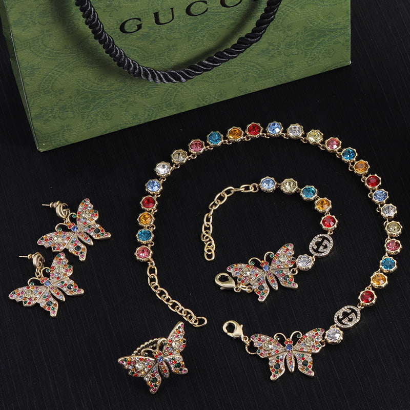 1YB58XDE Stylish Necklaces Bracelets Earrings Rings