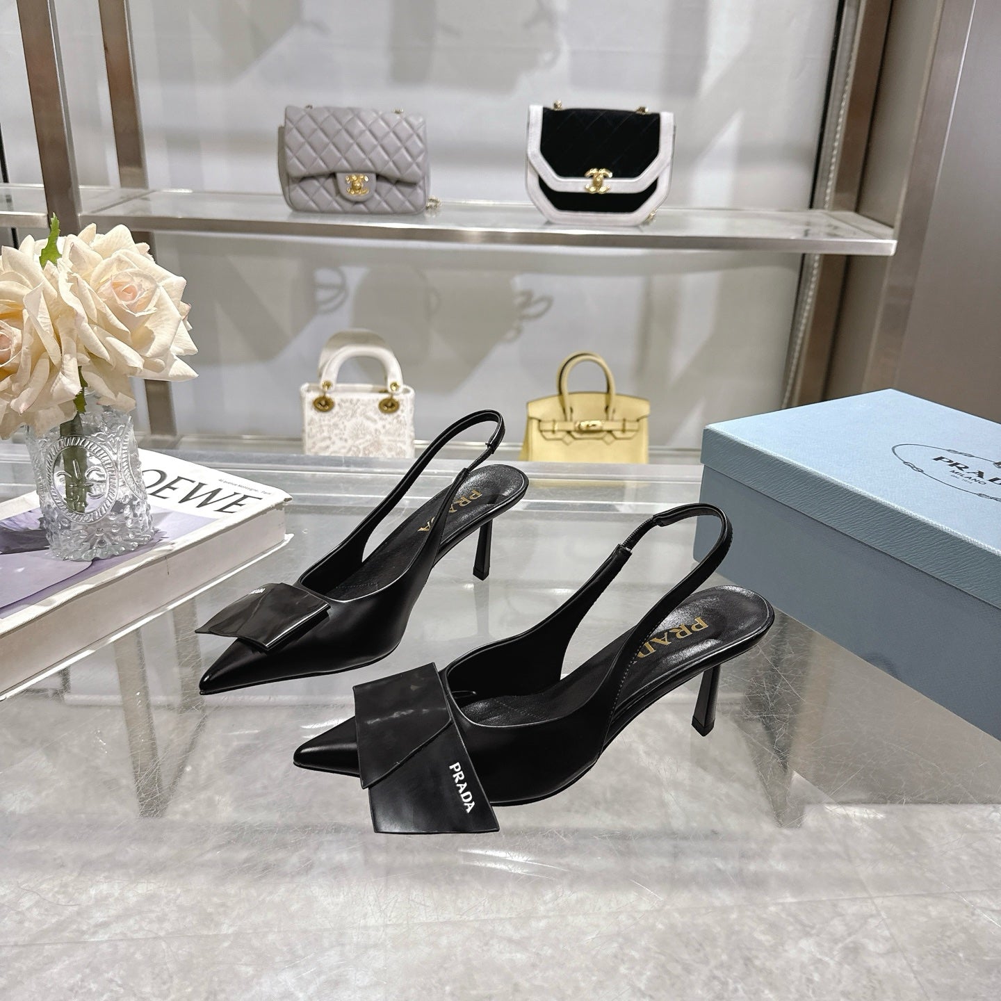 255QP41ZDE Stylish leather High heels