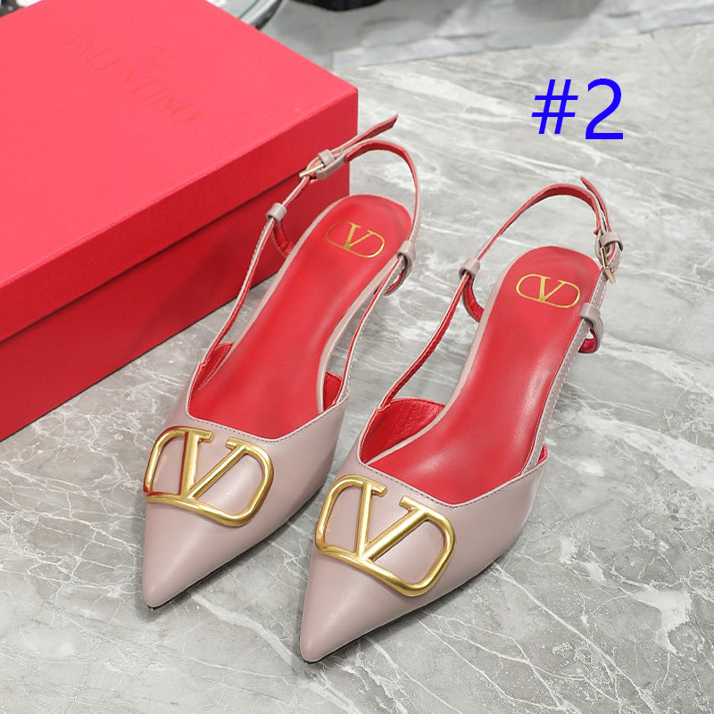 245RVL19ZDE Stylish leather  High heels