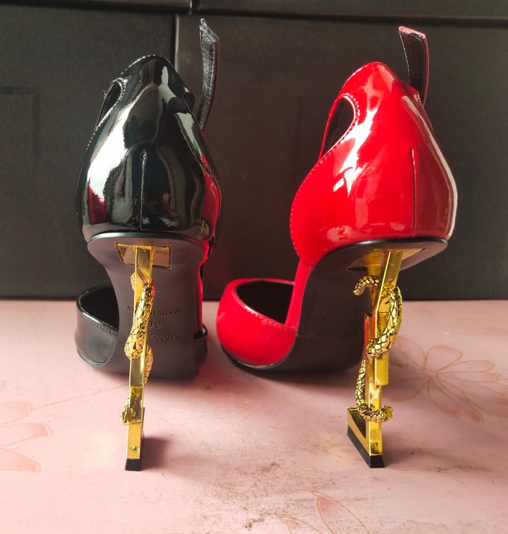 2XSL158ZDE Stylish leather high heels（patent leather）