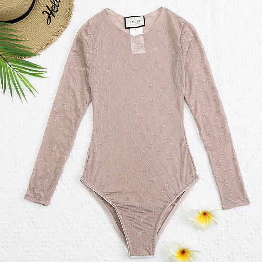 14B100YDE Stylish Long sleeve swimsuit