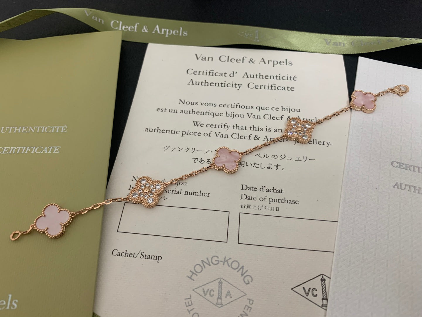 5XVA179KDE Stylish bracelets 5 flowers normal size1.5cm flower