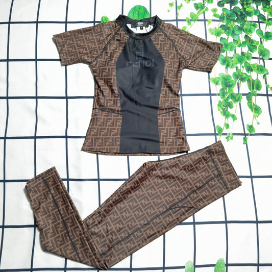 14F63YDE Stylish Long sleeve swimsuit