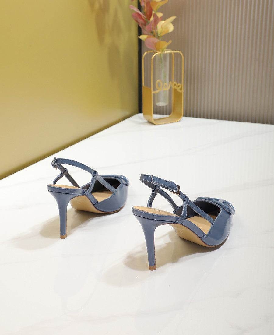 245RVL21ZDE Stylish leather  High heels