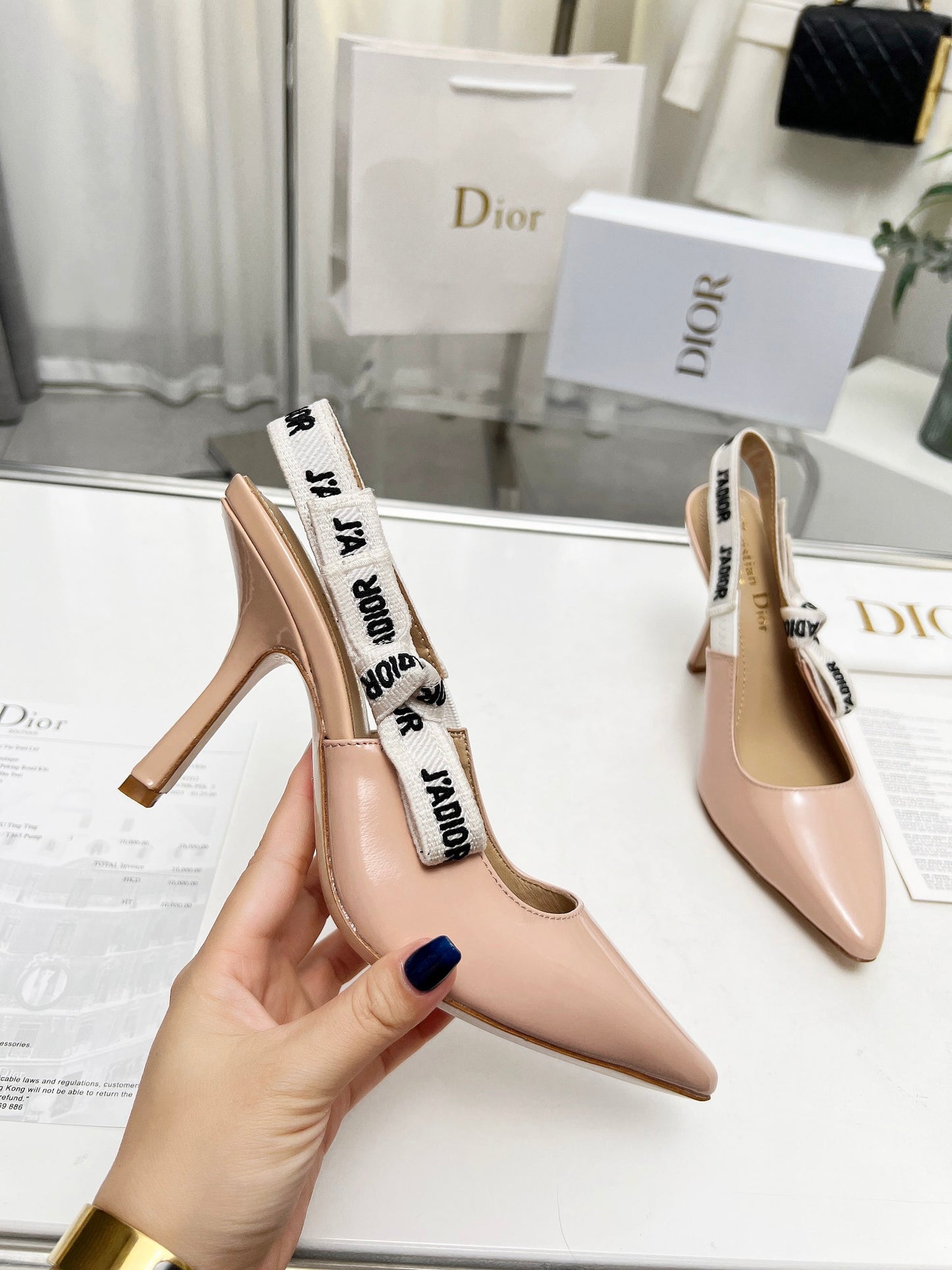 255QD44ZDE Stylish leather High heels